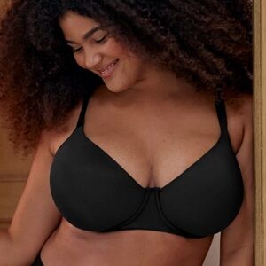 New‎ Aerie Smoothez Lightly Lined Bra 38C Black